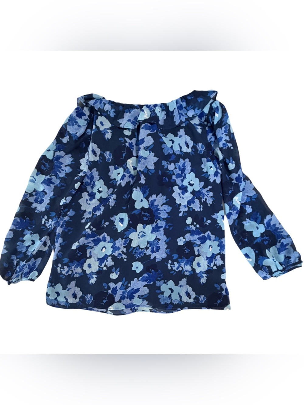 J. Crew Ruffle Trim V-Neck Blouse Size XS NWT - Picture 4 of 7